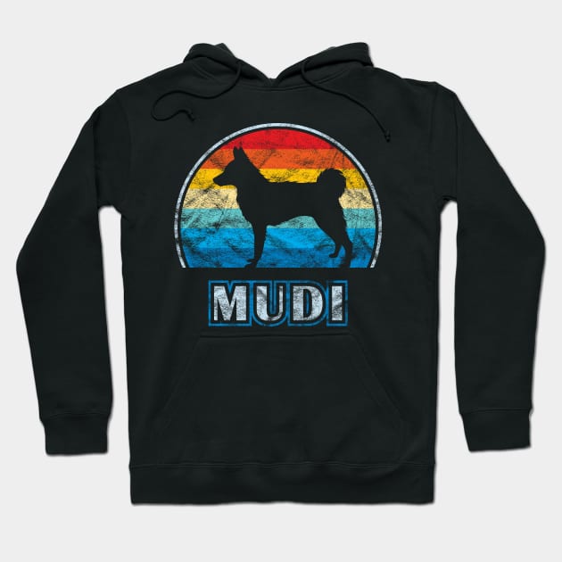 Mudi Vintage Design Dog Hoodie by millersye